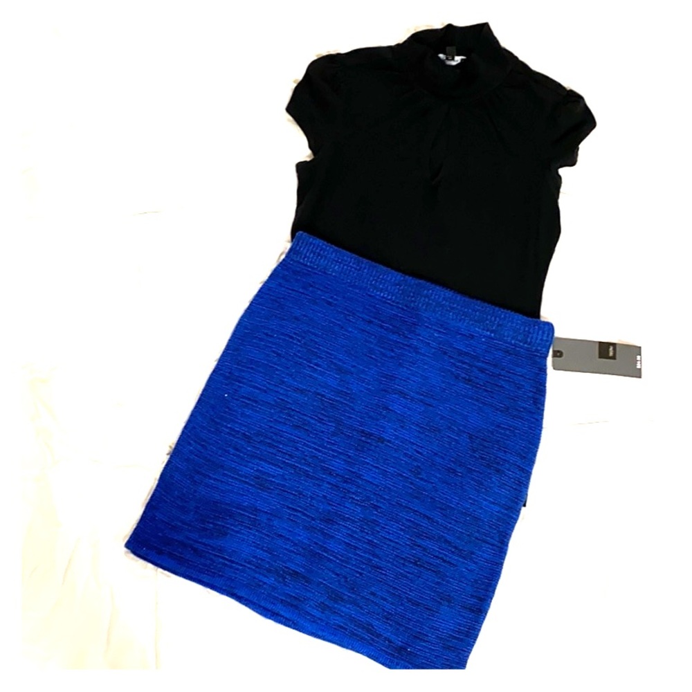 Mossimo Blue Sweater Skirt